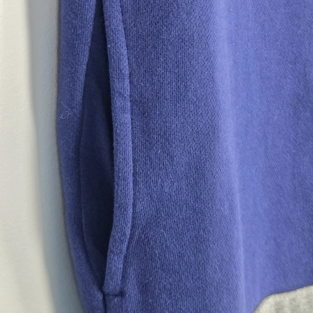 J. Crew Women's Size XS Blue Colorblock Half-Zip Pullover Style F9930 NWT